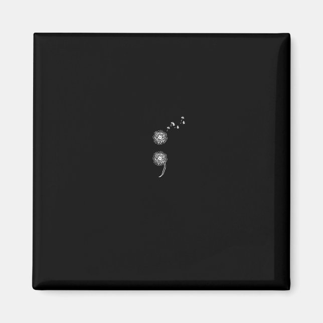 Project Suicide Prevention Blowball Dandelion Pull Magnet (Front)