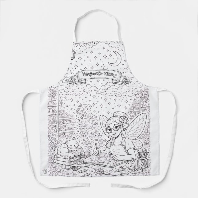 ProjectCraftFairy v1 Colouring Apron (Front)