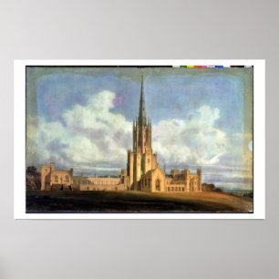 Projected Design for Fonthill Abbey, Wiltshire, 17 Poster