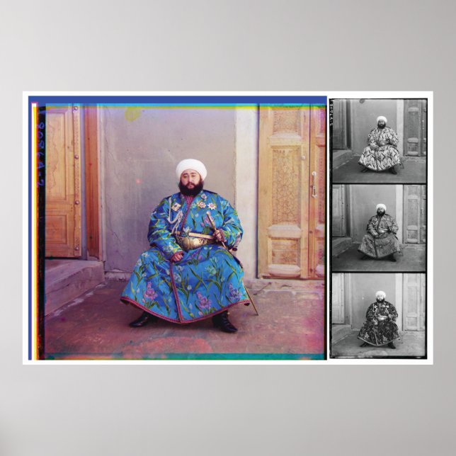 Prokudin-Gorskii , Alim Khan, Emir of Bukhara Poster (Front)