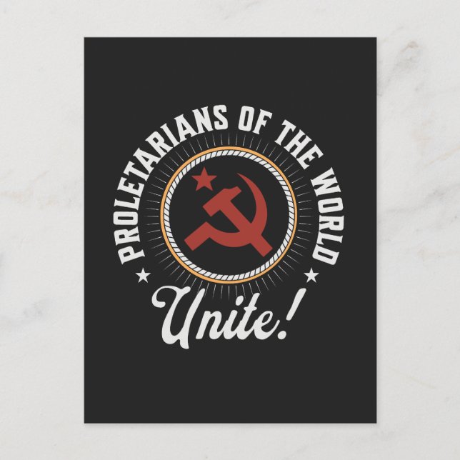 Proletarians of the World Unite! Postcard (Front)