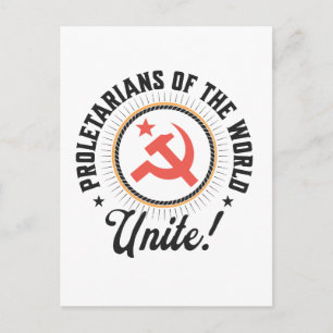 Proletarians of the World Unite! Postcard
