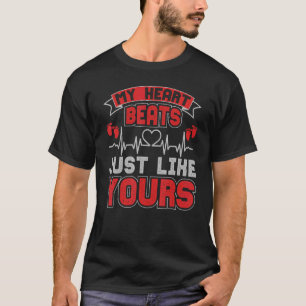 Prolife for Women My Heart Beats Just Like Yours P T-Shirt