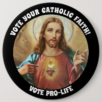 PROLIFE VOTE CATHOLIC SACRED HEART JESUS