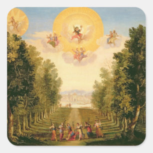 Prologue: The delightful woodland island Square Sticker