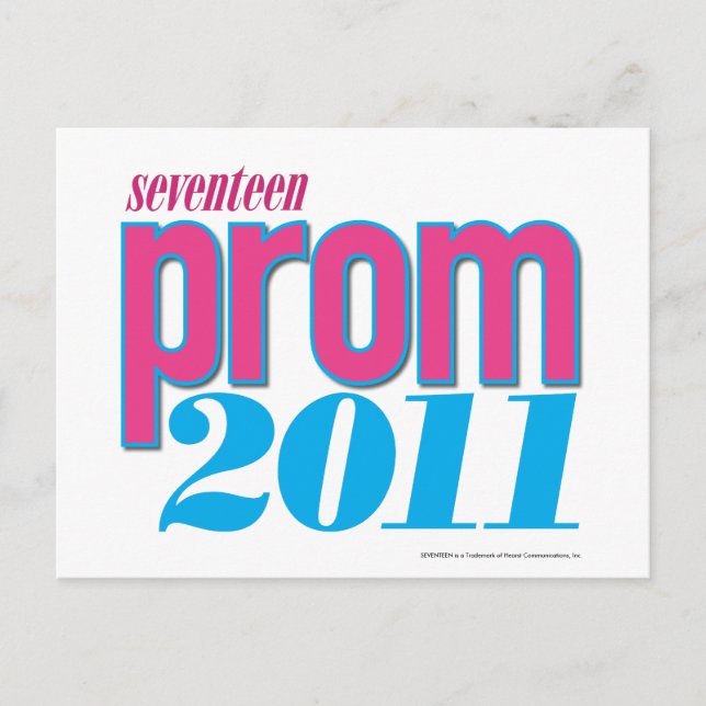 Prom 2011 - Aqua Postcard (Front)