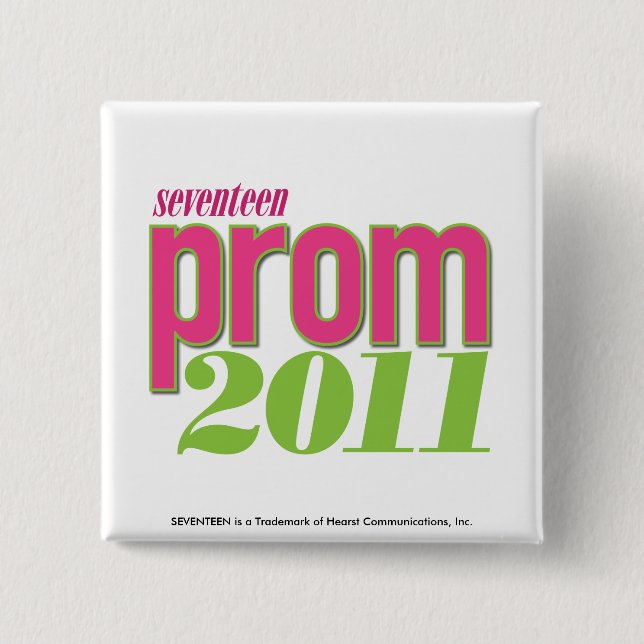 Prom 2011 - Green 15 Cm Square Badge (Front)