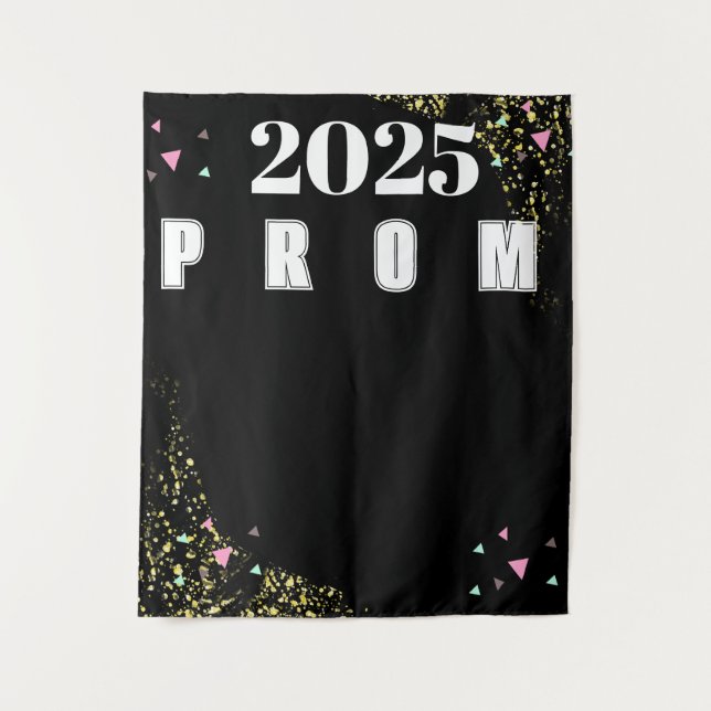 Prom Confetti  Graduation  Backdrop Tapestry (Front)