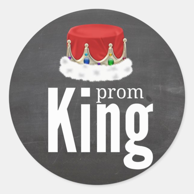 Prom King Classic Round Sticker (Front)