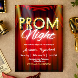 Prom Night - Broadway Invitation