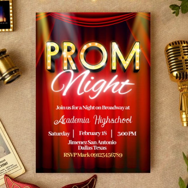 Prom Night - Broadway Invitation (Prom Night - Broadway Invitation)