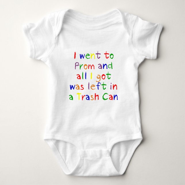 Prom Night Dumpster Baby Bodysuit (Front)