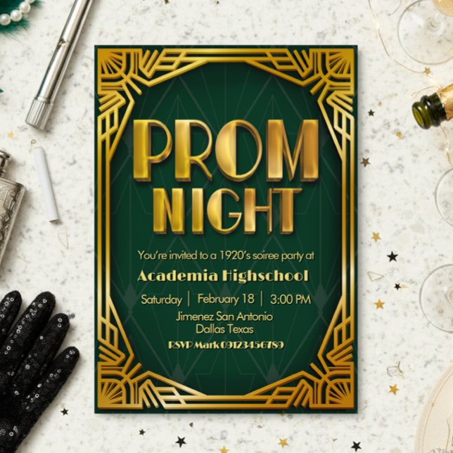 Prom Night - Gatsby Invitation (Prom Night - Gatsby Invitation)