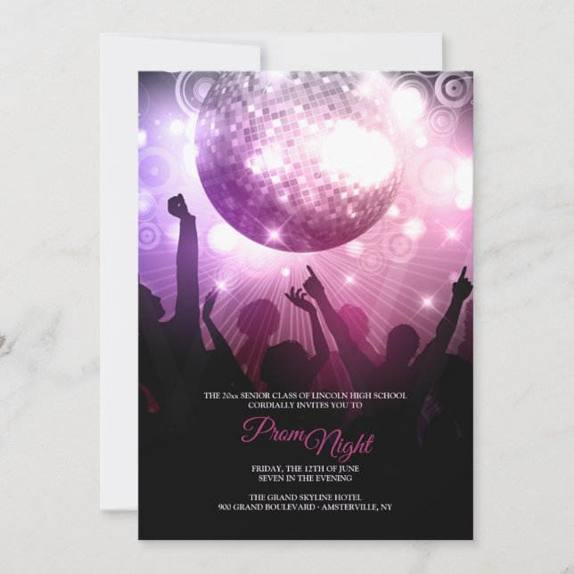 Prom Night Invitations (Front)