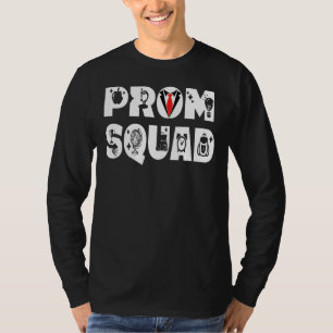 Prom Squad 2022 Senior Grad Graduation Party T-Shirt