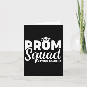 Prom Squad 2025 Proud Grandma Graduate Prom Cl Of Card
