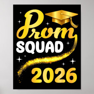 Prom squad 2026 senior graduation class of schoolP Poster