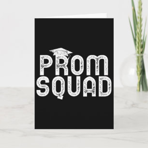 Prom Squad Funny Prom Graduation Cl Of 2026  Card