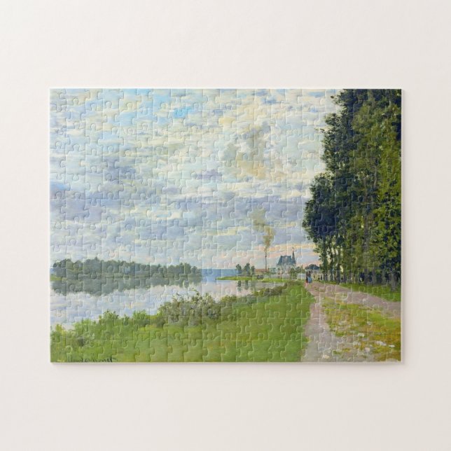 Promenade at Argenteuil Monet Fine Art Jigsaw Puzzle (Horizontal)