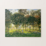 Promenade at Argenteuil Soleil Couchant Monet Fine Jigsaw Puzzle<br><div class="desc">The Promenade at Argenteuil,  Soleil Couchant,  Claude Monet 1874. Oil on canvas.</div>