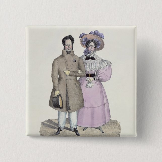 Promenade Bourgeoise 15 Cm Square Badge (Front)