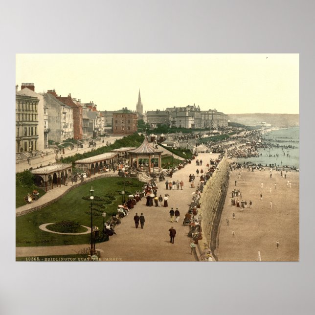Promenade, Bridlington, Yorkshire, England Poster (Front)