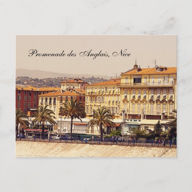 Promenade des Anglais, Nice postcard (Front)