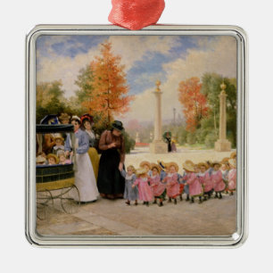 Promenade des Enfants Metal Ornament