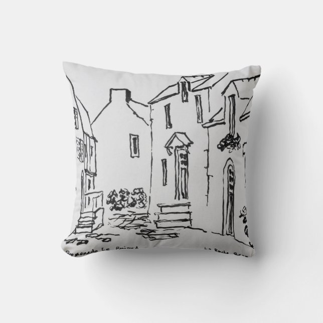 Promenade du Ruicard | La Roche-Bernard, Brittany Cushion (Front)