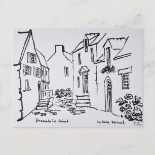 Promenade du Ruicard   La Roche-Bernard, Brittany Postcard