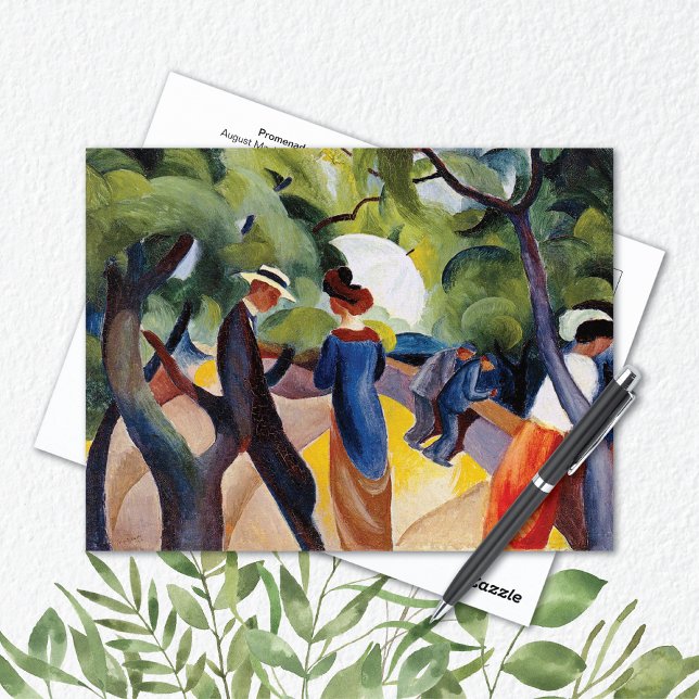 Promenade in Park August Macke Postcard (Creator Uploaded)