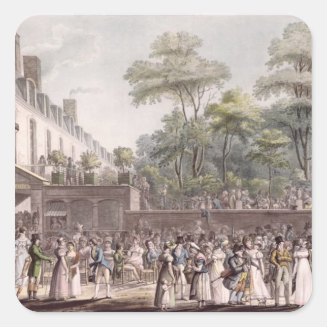 Promenade in the Turkish Garden Square Sticker (Front)