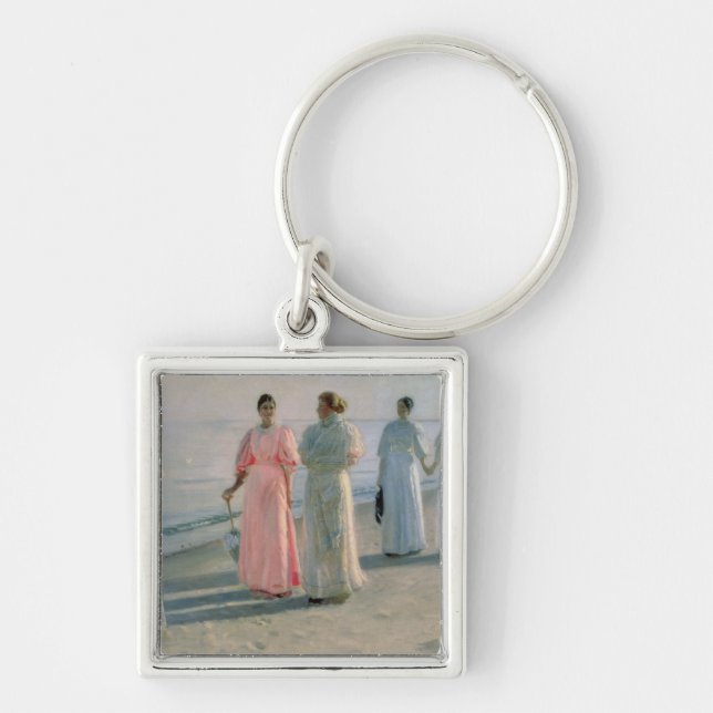 Promenade on the Beach Key Ring (Front)