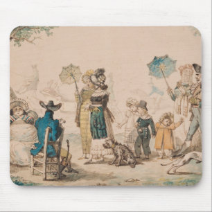 Promenade on the Champs-Elysees, 1811 Mouse Pad