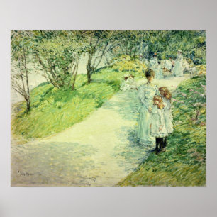 Promenaders in the garden, 1898 poster