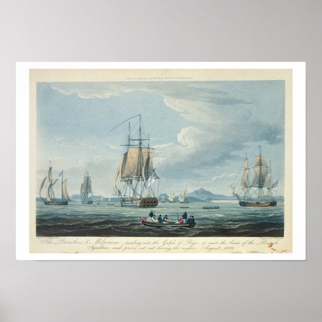 Prometheus and the Melpomene in the Gulf of Riga Poster (Front)