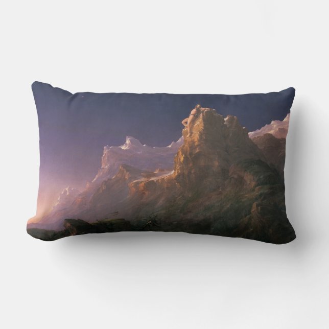 Prometheus Bound (by Thomas Cole) Lumbar Cushion (Front)