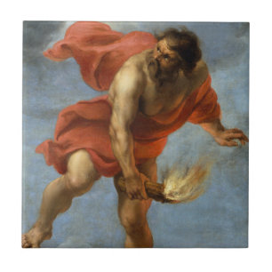 Prometheus Carrying Fire Ceramic Tile