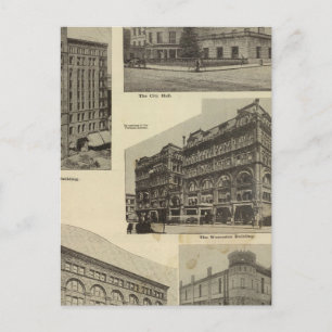 Prominent bldgs, Portland, Oregon Postcard