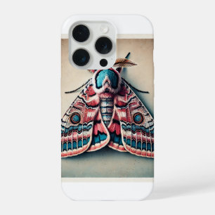 Prominent Moth 100724IREF127 - Watercolor iPhone 15 Pro Case