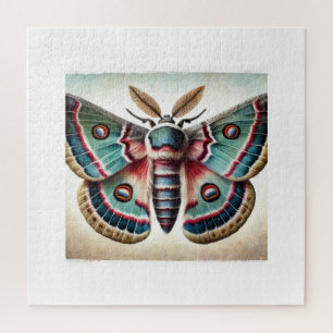 Prominent Moth 170724IREF228 - Watercolor Jigsaw Puzzle