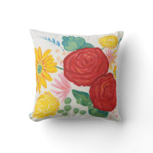 Promise Rose watercolor Nature Red Yellow Floral