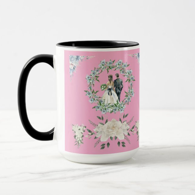 Promise Under the Roses pink Mug (Left)