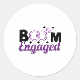 Promised Bride And Groom Faith _ Wedding Gift Enga Classic Round Sticker
