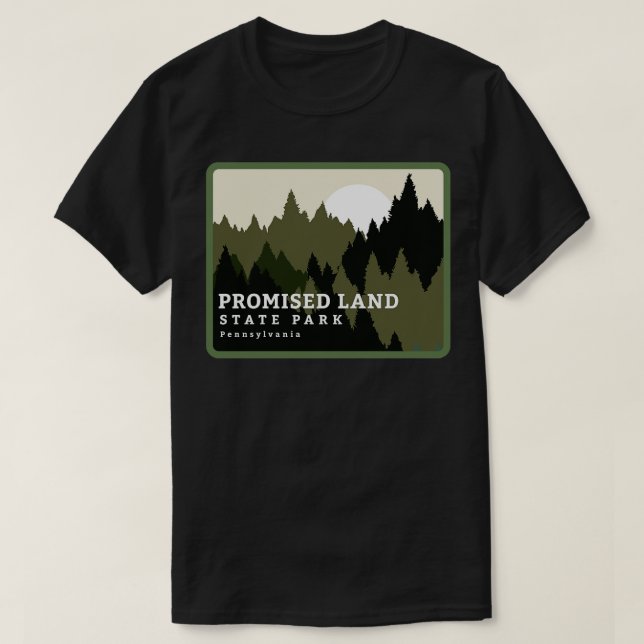 Promised Land State Park Pennsylvania Forest Sunri T-Shirt (Design Front)