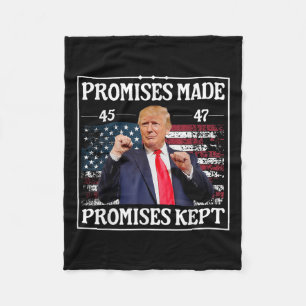 Promises Made Promises Kept Trump Fleece Blanket