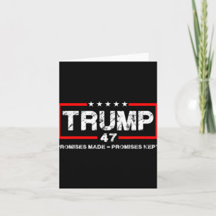 Promises Made Promises Kept Trump Men Women Card
