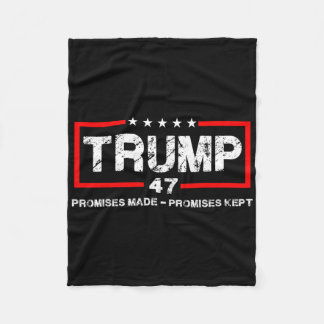 Promises Made Promises Kept Trump Men Women Fleece Blanket