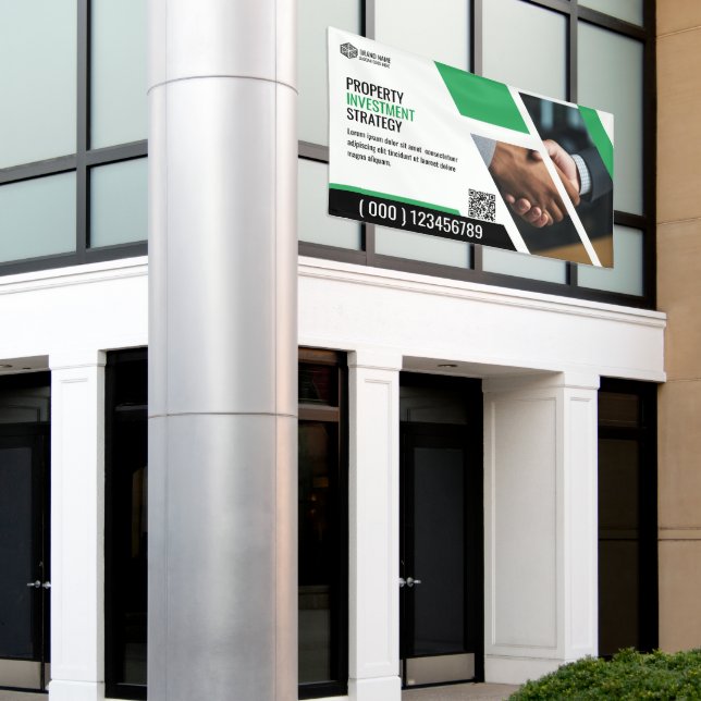 Promo Banner Green Template (Outside Building)