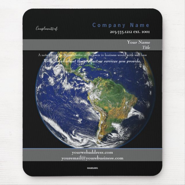Promo Mousepad Earth Theme - HAMbyWG (Front)